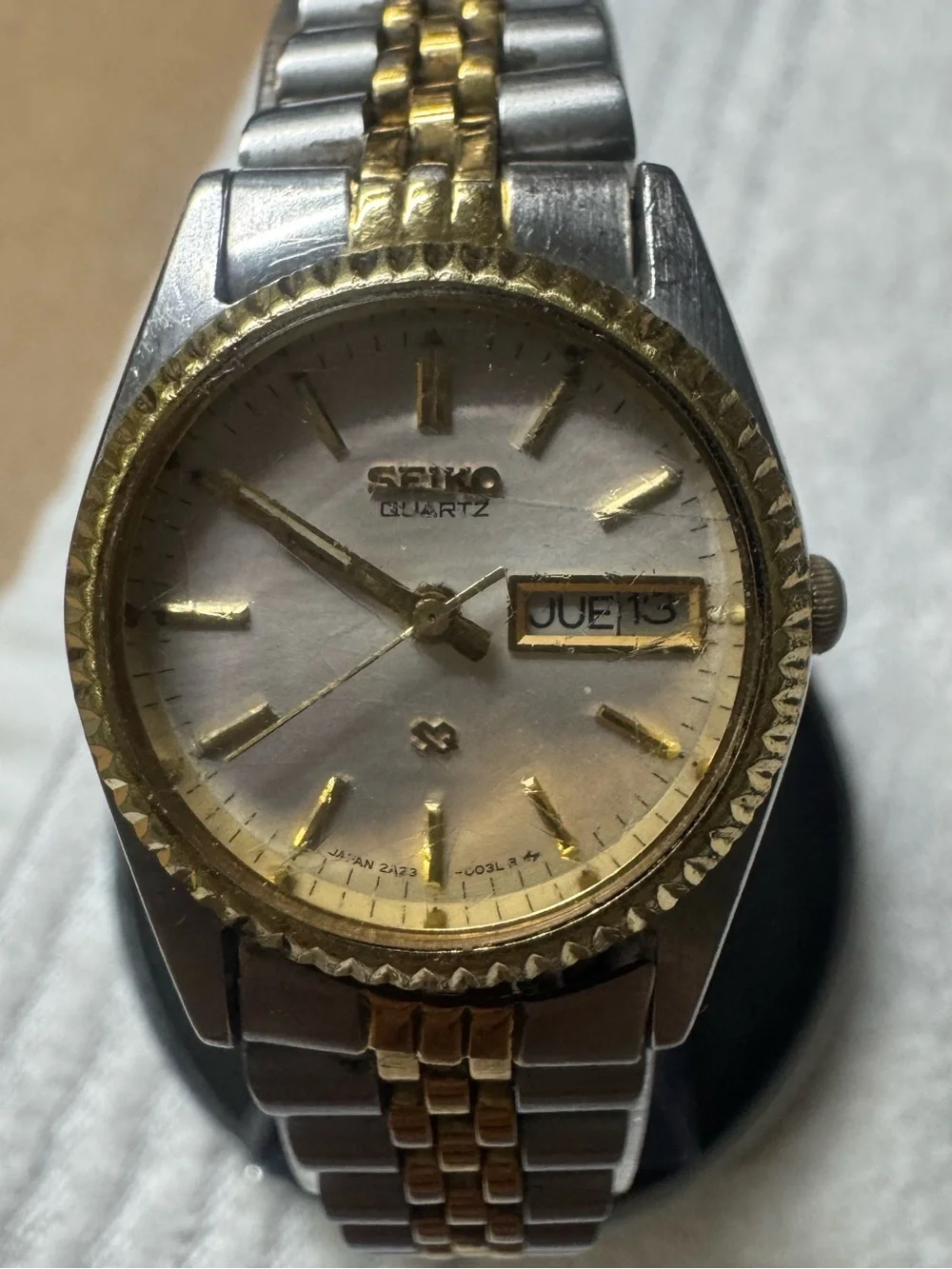 Seiko sq Two-Tone Silver and Gold Men's Quartz Watch